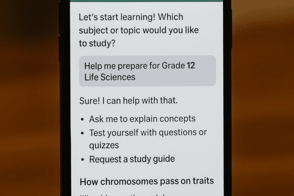 ChatGPT Study Mode Launched: Can It Improve the Way South African Students Learn? ChatGPT Study Mode Launched